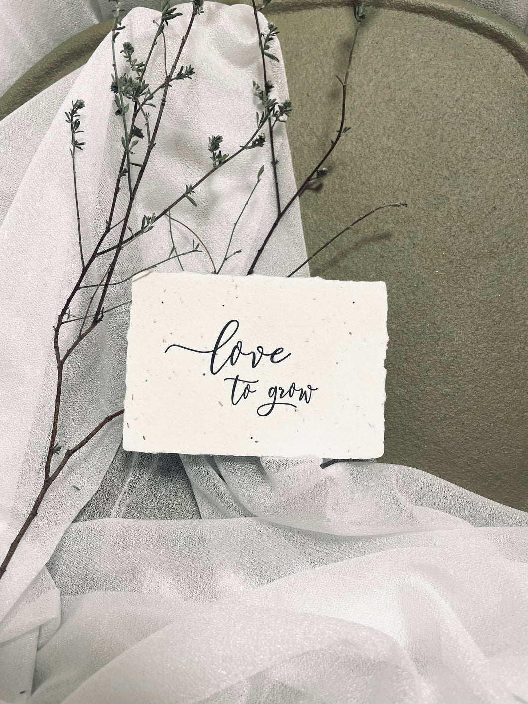 ,,love to grow'' Saatgutkarte