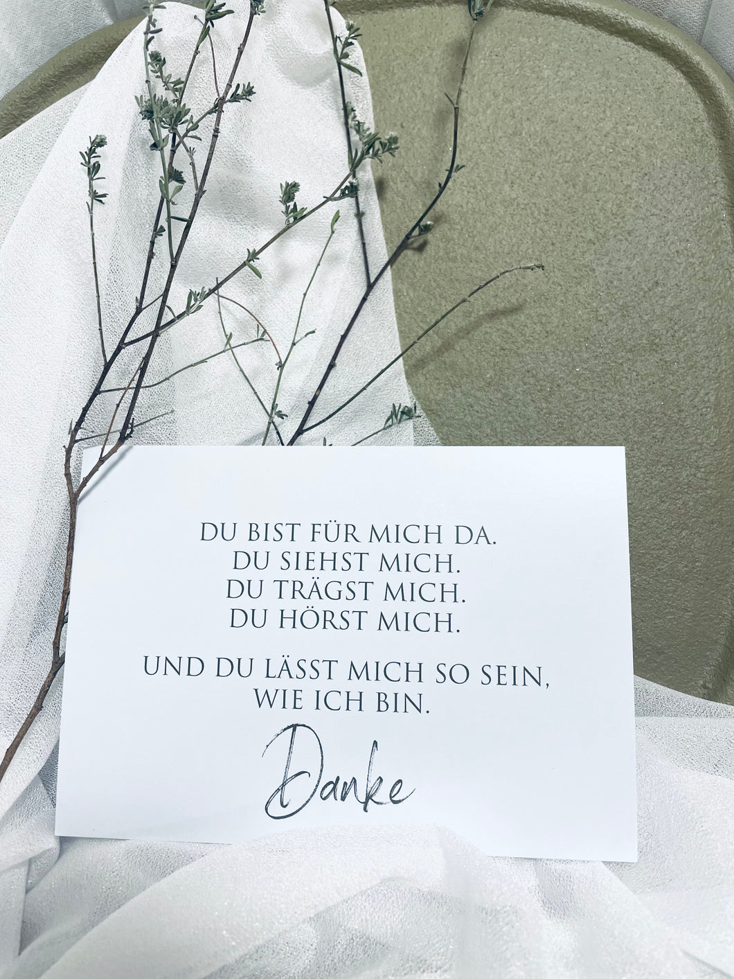 ,,danke'' Postkarte