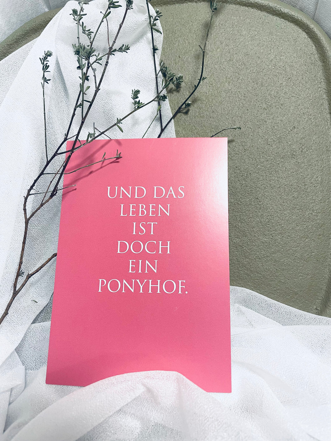 ,,ponyhof'' Postkarte