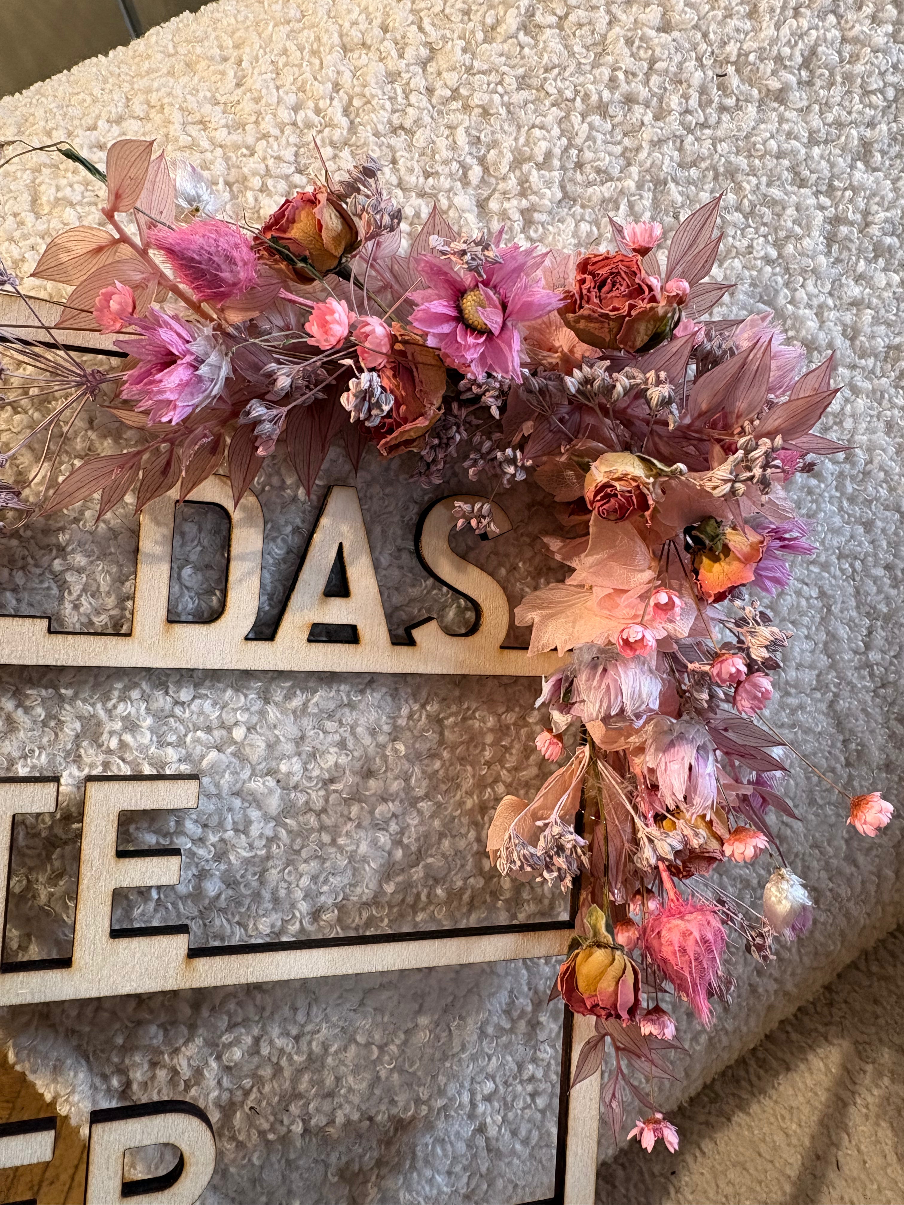 WANDBILD ,,schön dass du da bist‘‘ Natur