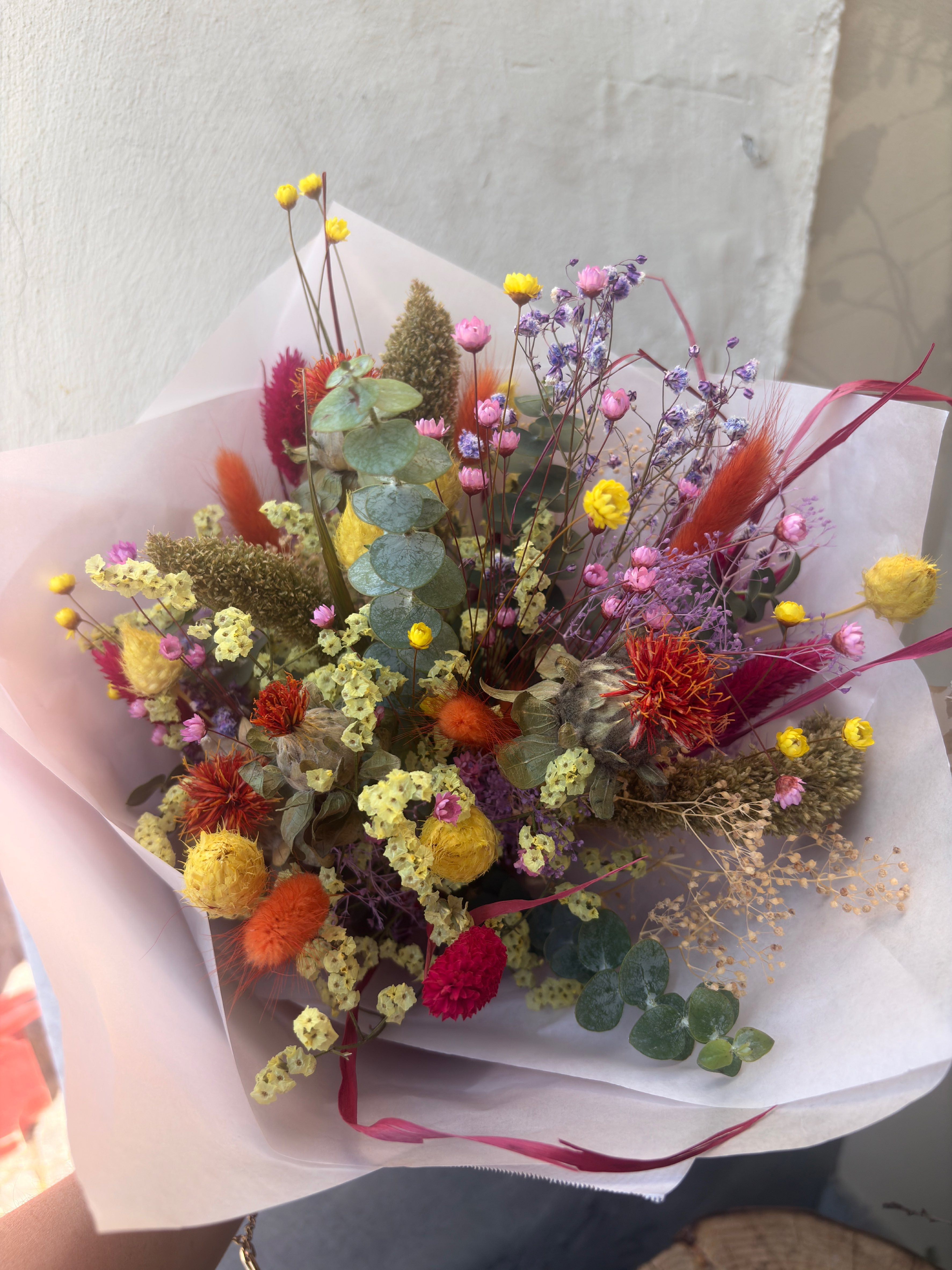 TROCKENBLUMENSTRAUß ,,bunt''